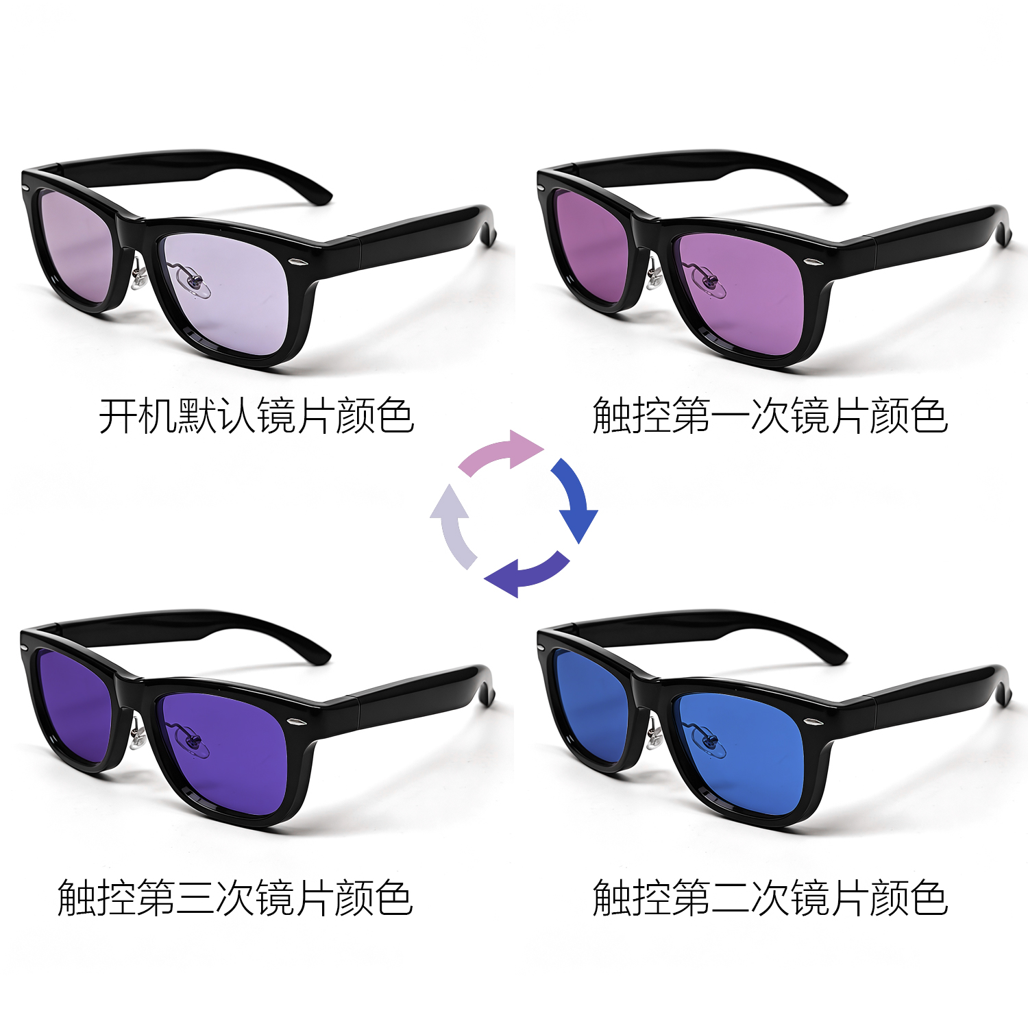 Electrogenic 4 color sombras al aire libre anti-uv polarizado gafas AI inteligente multifunción tendencia pic 6