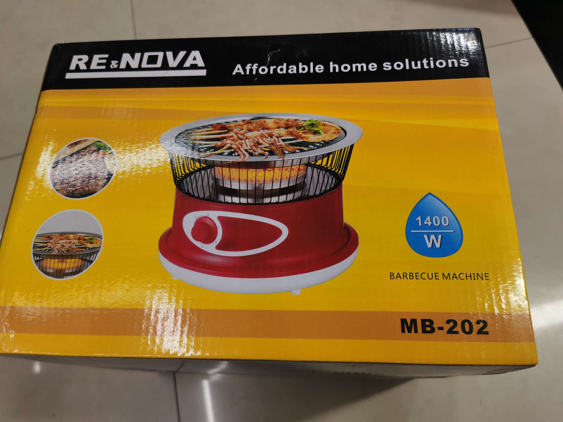Electric grill, household barbecue and grilling all-in-one pot, Korean-style multi-functional frying and grilling plate, baking pan, non-stick pan for grilling detail image 5