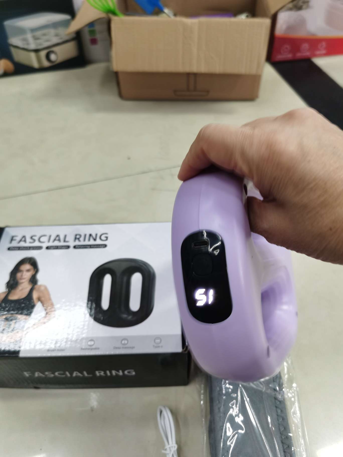Peak Fascia Ring Abdominal Massage Device, a perfect massage tool for the lazy waist and abdomen with a potbelly, powerfully shapes the body and automatically vibrates for fitness detail image 5