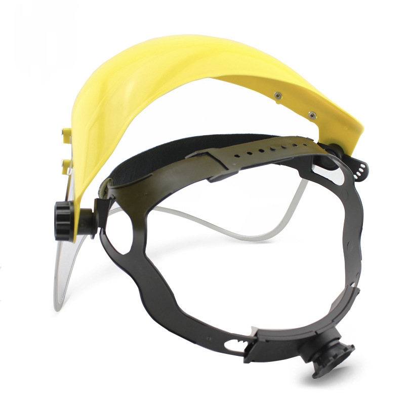 Portable electric welding face mask, anti-strong light welding spatter, special welder labor protection face mask for electric welding and argon arc welding, head-mounted lawn mower protection face mask, steel wire mesh mask, explosion-proof and anti-impact spatter screen, special garden lawn mower cap detail image 9