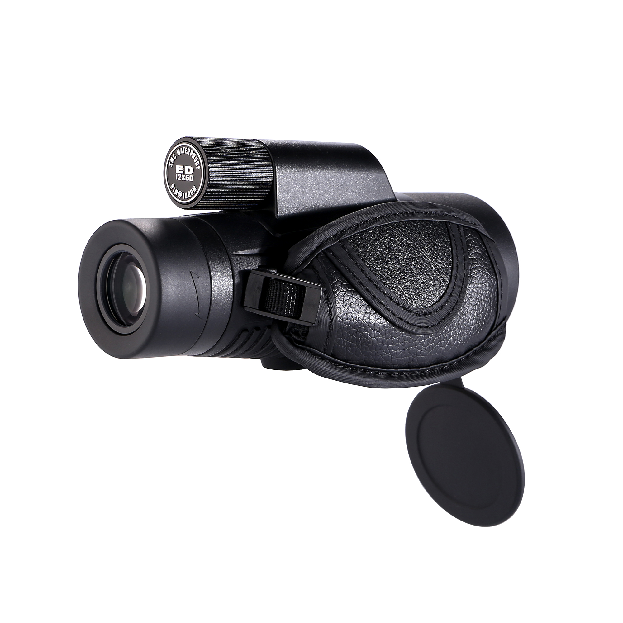 Black 12X50 ED monocular binoculars with large aperture, high-definition low-light night vision, suitable for outdoor bird watching and mobile phone binoculars Specification image