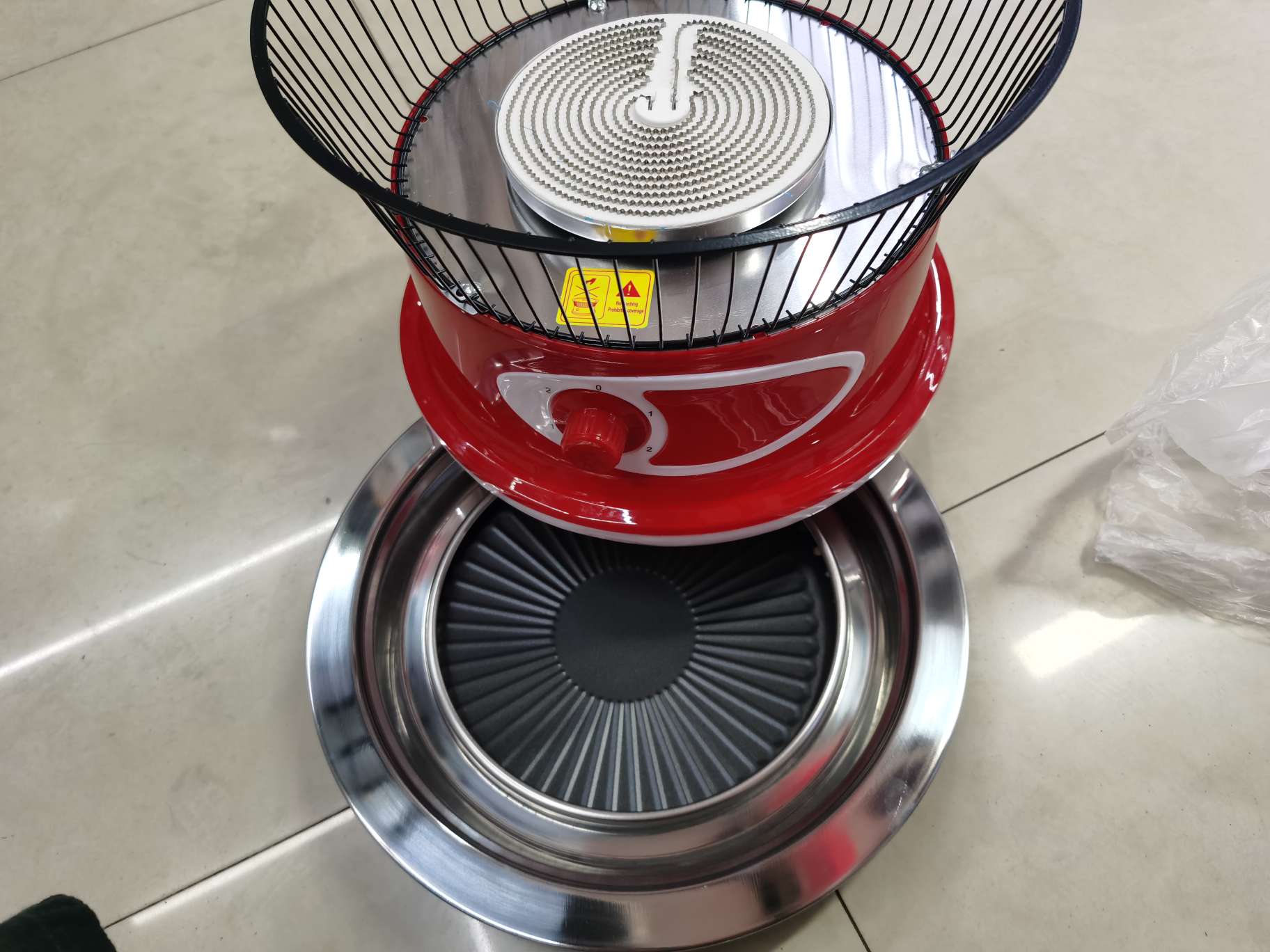 Electric grill, household barbecue and grilling all-in-one pot, Korean-style multi-functional frying and grilling plate, baking pan, non-stick pan for grilling Specification image