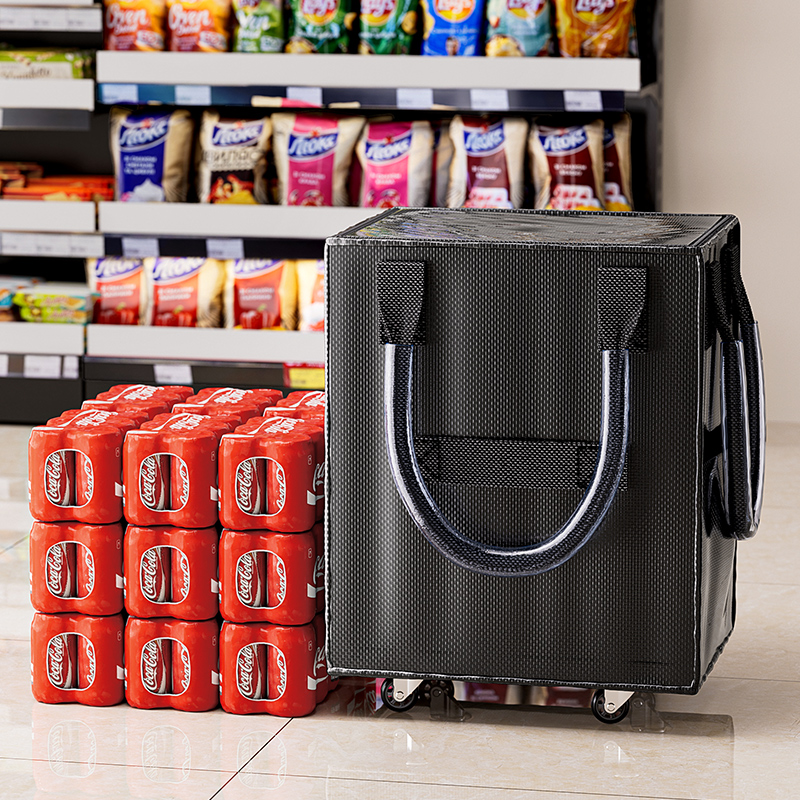 Multi-functional storage bag, portable organizing bag, travel tote bag, multi-purpose storage bag, storage shopping wheeled bag Application Scenario