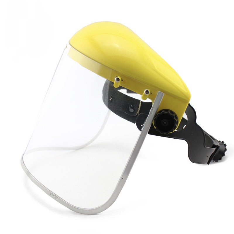 Portable electric welding face mask, anti-strong light welding spatter, special welder labor protection face mask for electric welding and argon arc welding, head-mounted lawn mower protection face mask, steel wire mesh mask, explosion-proof and anti-impact spatter screen, special garden lawn mower cap detail image 7