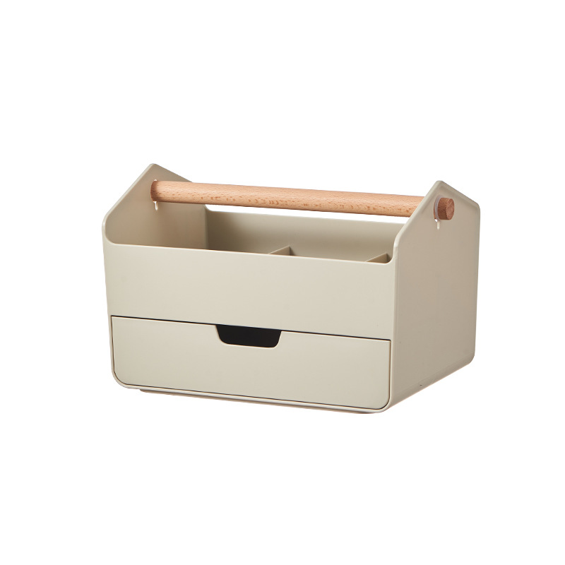 W56-TB-2302 wooden handle drawer Japanese-style dormitory, high appearance level, living room and bedroom storage box, patchwork storage Item Picture