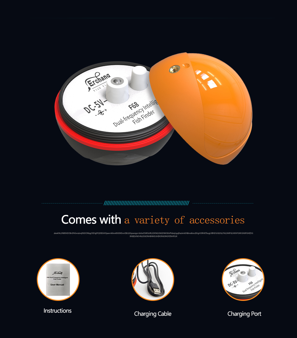 Двухчастотный смартфон, звуковой, беспроводной wi-fi, подводный смартфон с высокой четкостью, двухчастотный рыболовный снаряд pic 5