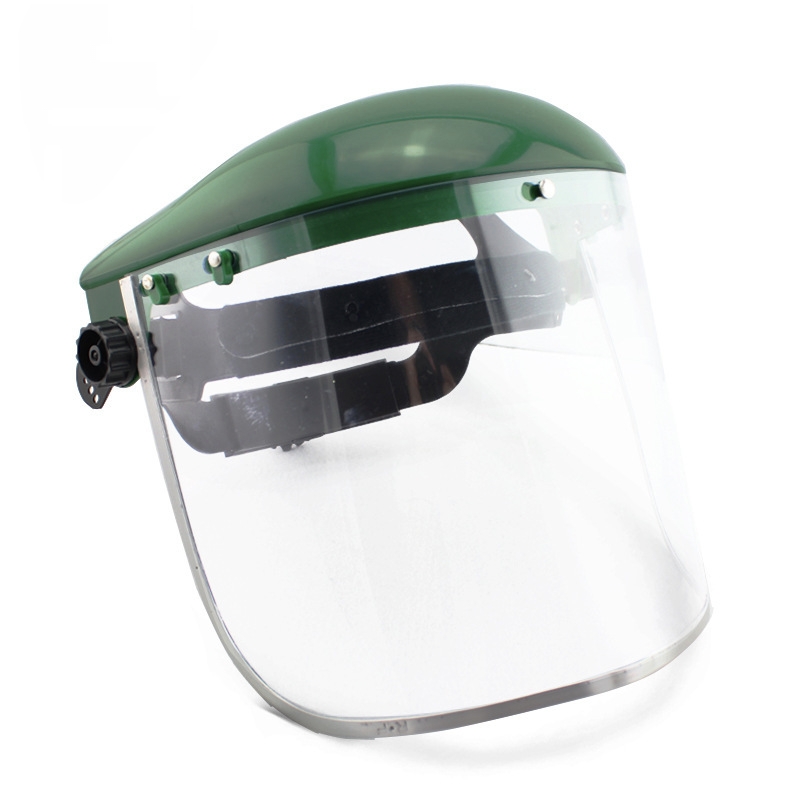Portable electric welding face mask, anti-strong light welding spatter, special welder labor protection face mask for electric welding and argon arc welding, head-mounted lawn mower protection face mask, steel wire mesh mask, explosion-proof and anti-impact spatter screen, special garden lawn mower cap detail image 6