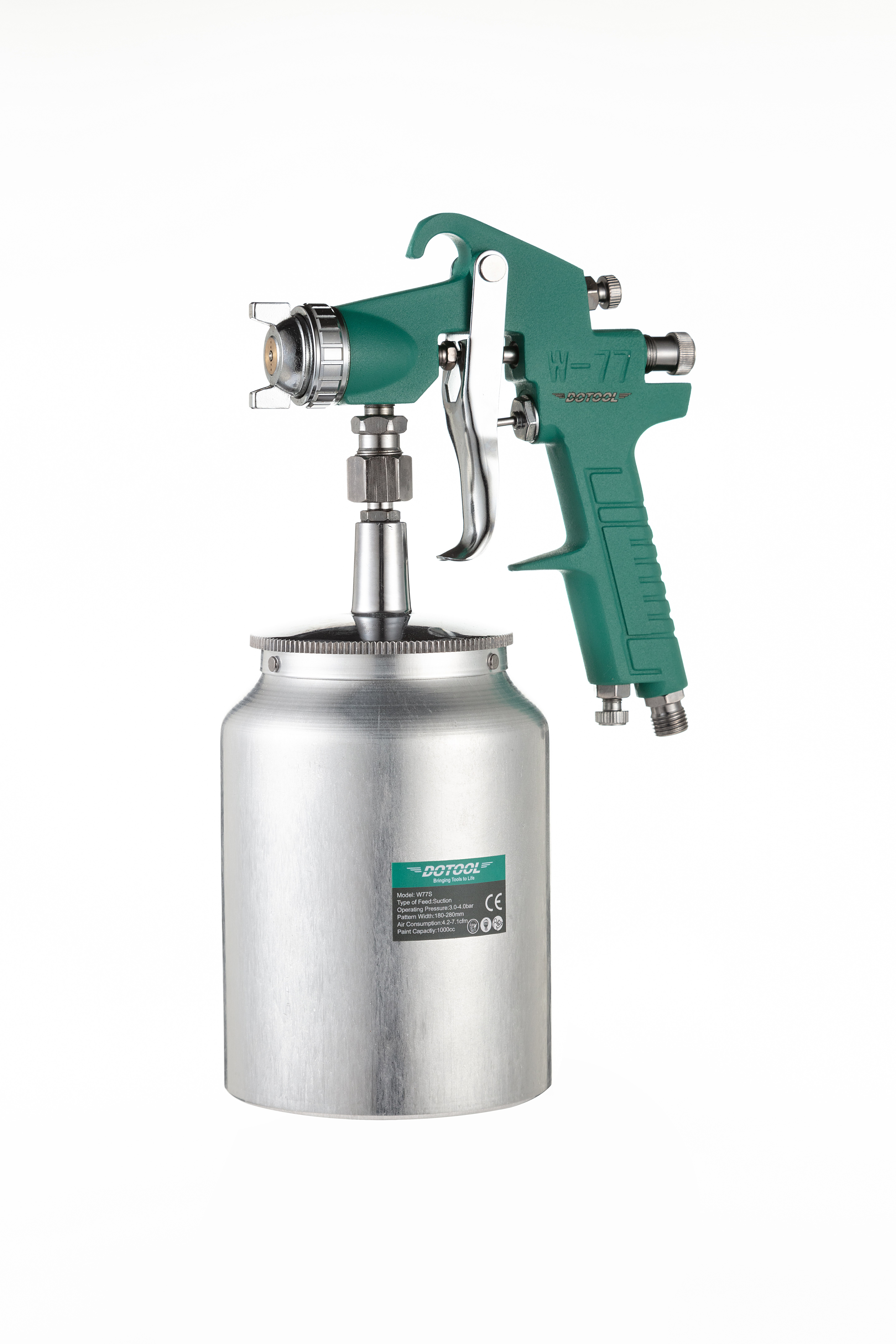 W-77S pneumatic spray gun, small area paint repair coating spray gun, leather coat oiling/wall painting