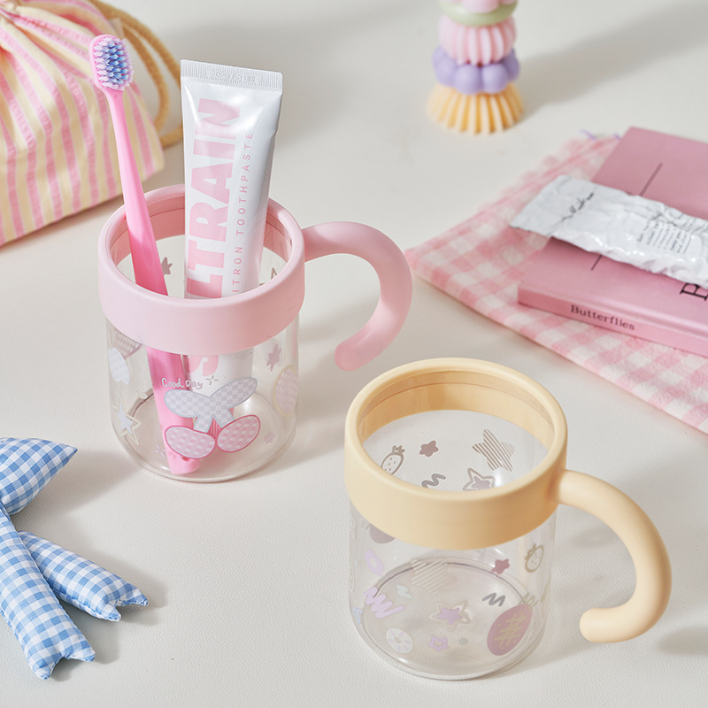 M04-7179 dibujos animados niños cepillo de dientes tazas adolescentes corazón alto nivel de apariencia hogar pareja taza de tocador residencia estudiantil detail image 5
