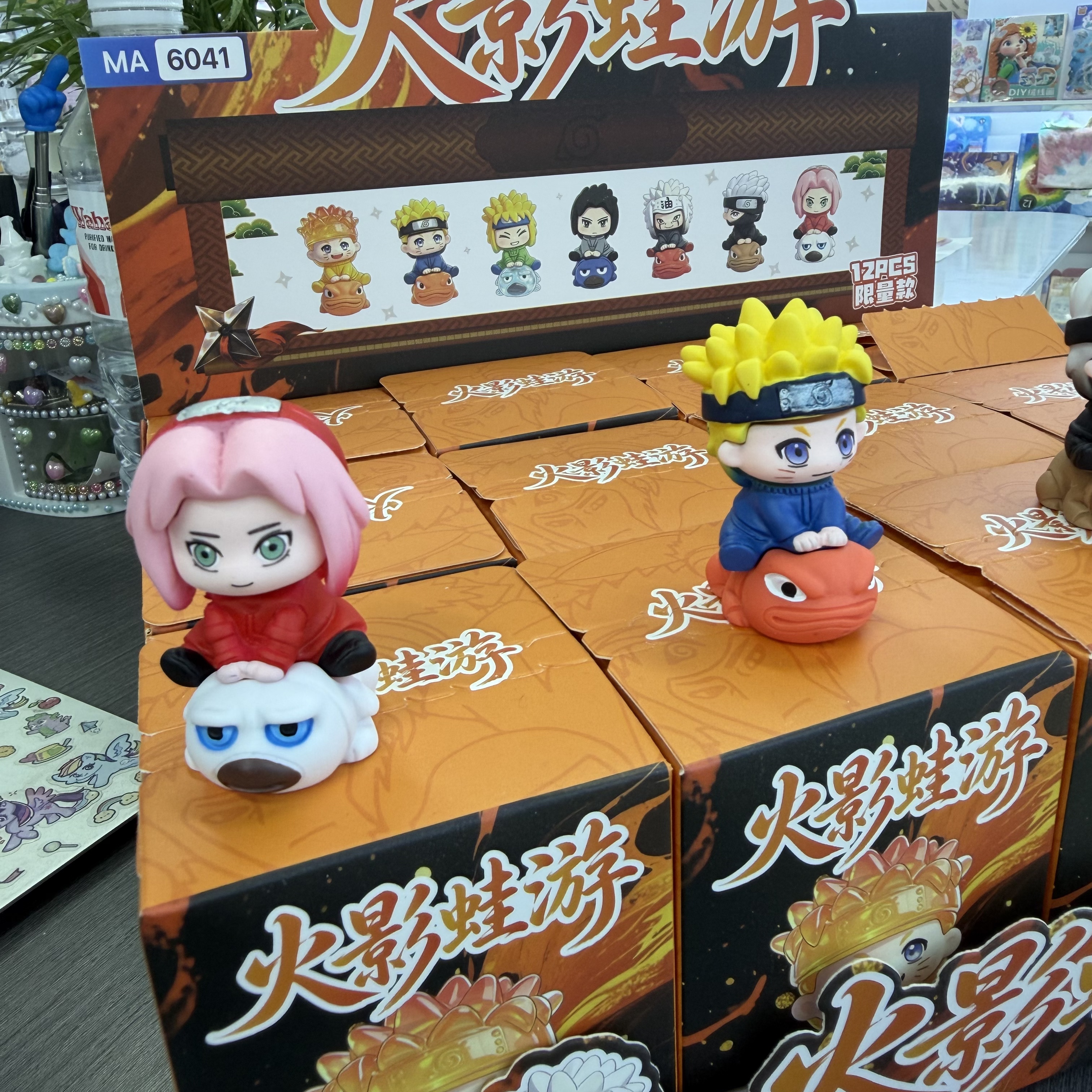 Naruto Frog Tour Blind Box and blind Bag Decorative items, office decorative items, creative gifts, collection gifts, and gift-giving items details Picture