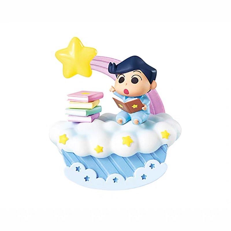Rement Crayon Shin-chan Good Night Shin-chan Pajama Night Miniature Scene Blind Box Display Application Scenario