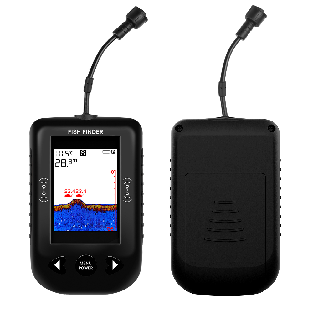 Sonar fish detector, intelligent night fishing, color high-definition wired ultrasonic detector, sea fishing tool Item Picture