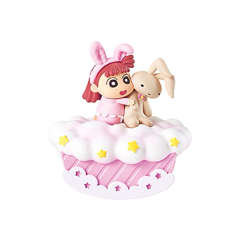 Rement Crayon Shin-chan Good Night Shin-chan Pajama Night Miniature Scene Blind Box Display Specification image