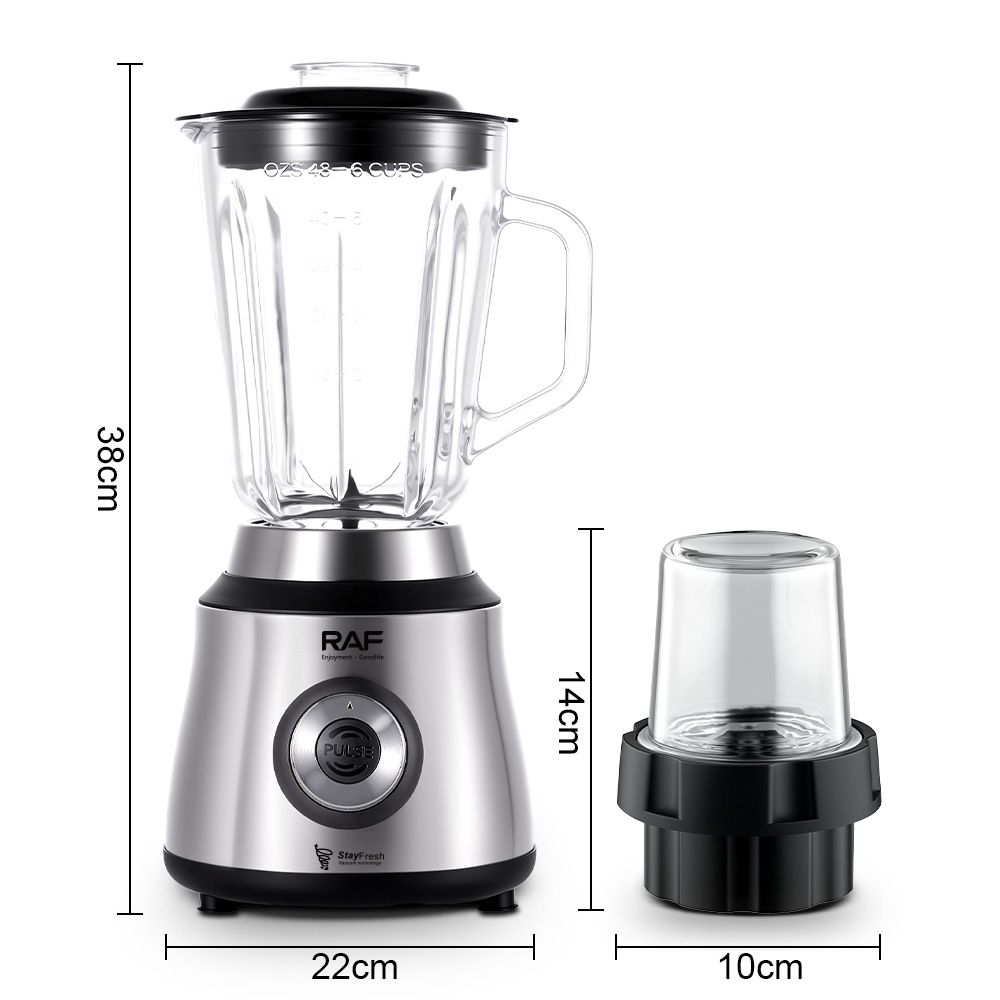 RAF European standard blender 2-in-1 household juicer, food processor, meat grinder, smoothie maker, juicer, mixer and grinder pic 4