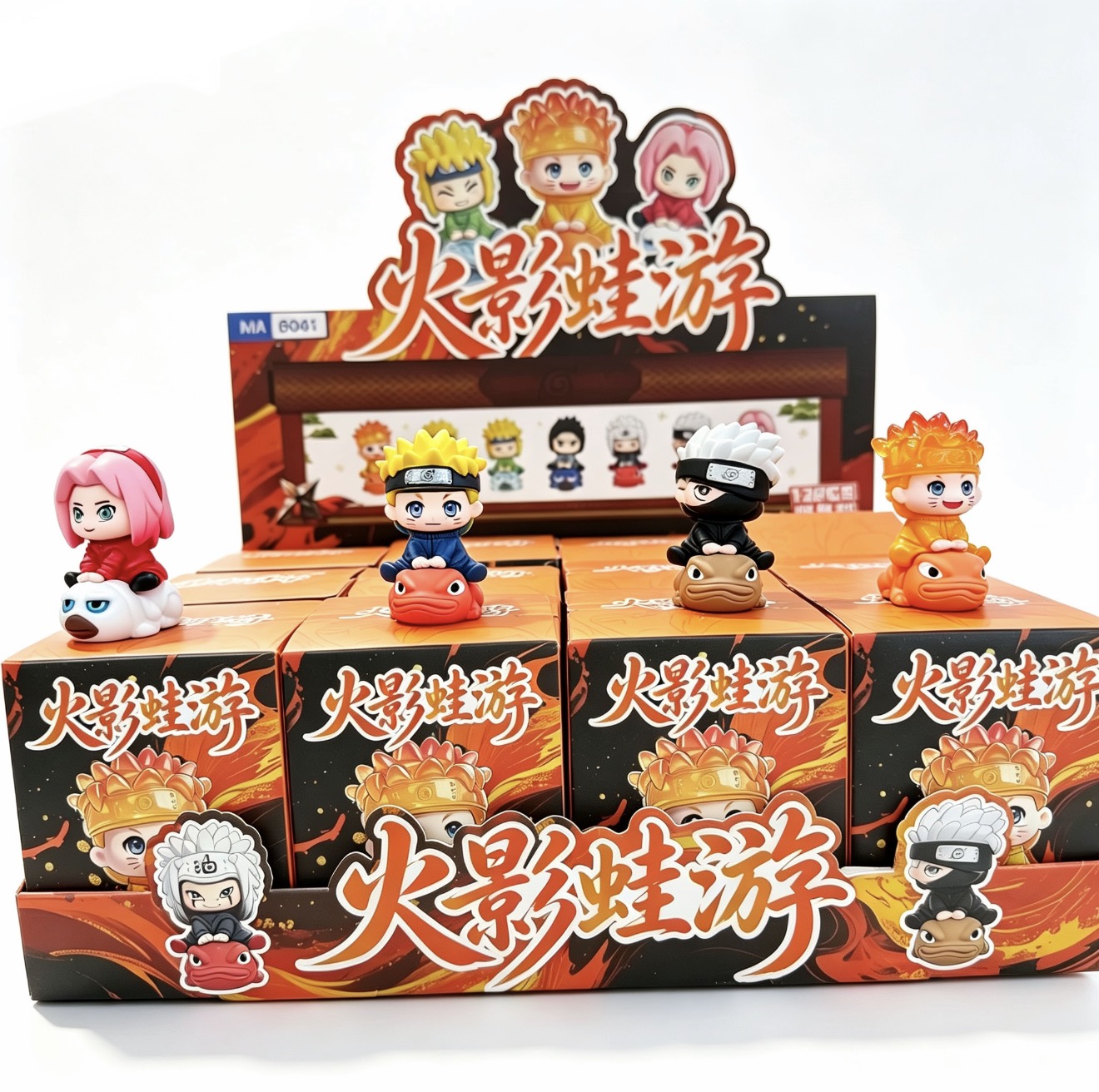 Naruto Frog Tour Blind Box and blind Bag Decorative items, office decorative items, creative gifts, collection gifts, and gift-giving items Item Picture
