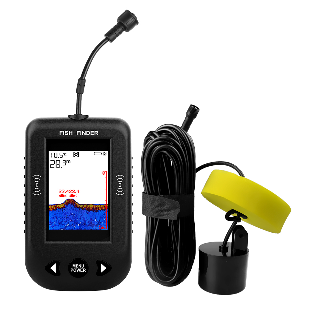 Sonar fish detector, intelligent night fishing, color high-definition wired ultrasonic detector, sea fishing tool details Picture