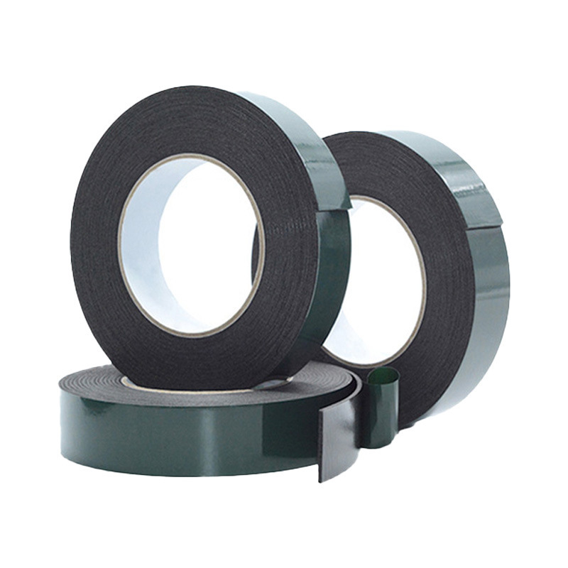 Doble cara IXPE foam tape de alta viscosidad para puertas y ventanas adhesivo de metal fijación amortiguador esponja sello auto placa de identificación Item Picture