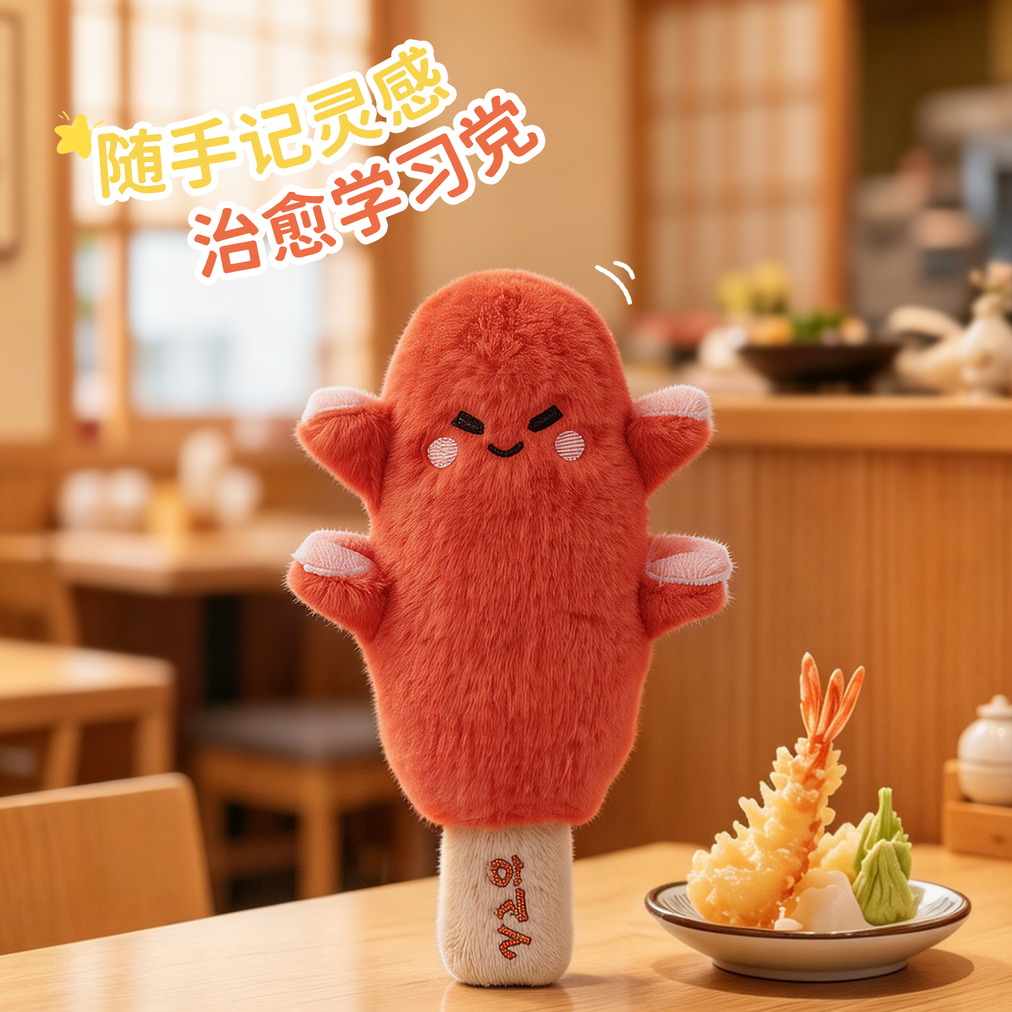 Keqi Family plush companion pen, creative pendant, keychain, decorative item, Stationery 8520 Delicious Skewers, doll, gel pen, student supplies, high appearance level, easy-to-write stationery, trendy items for young people Specification image