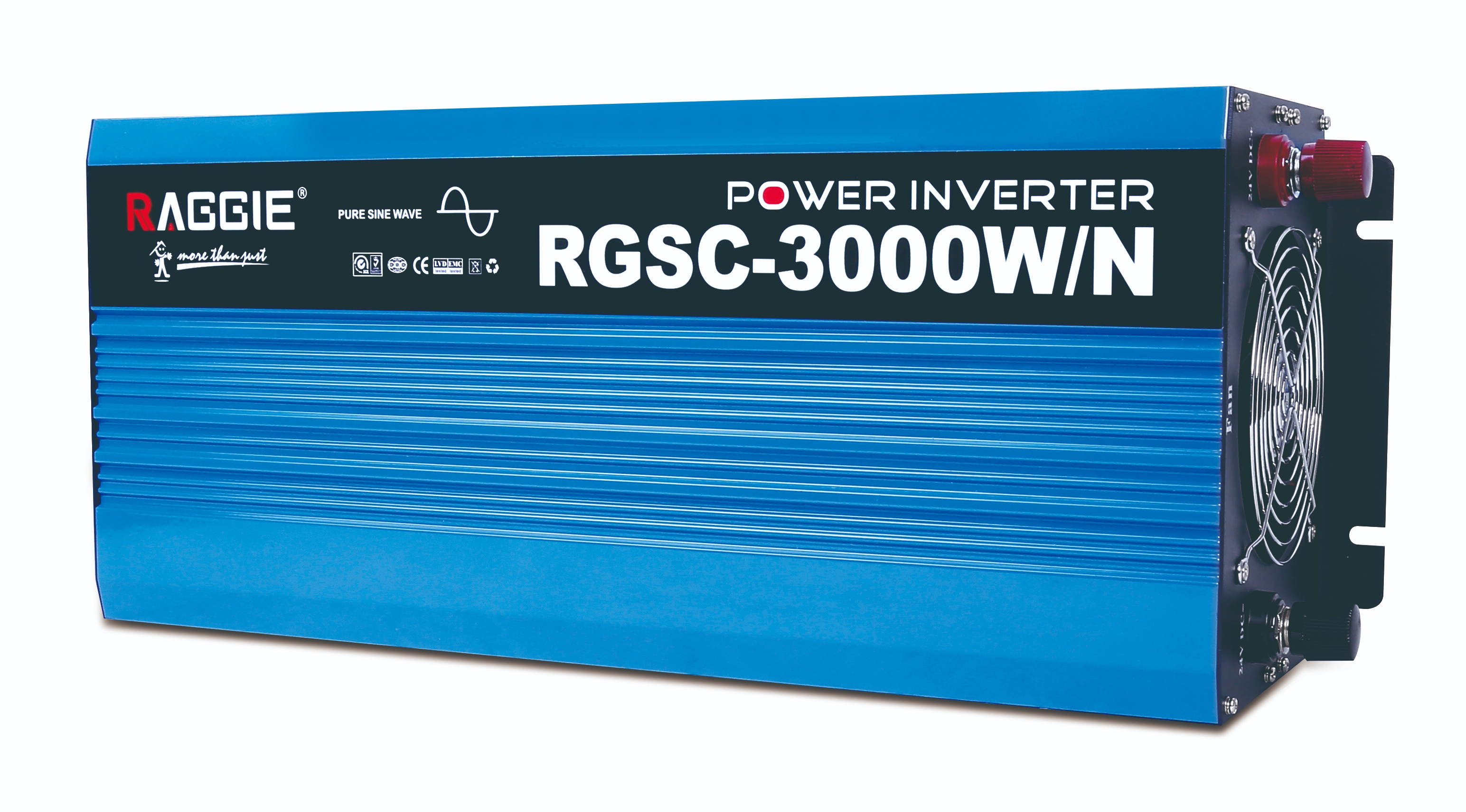 RAGGIE pure sine wave inverter charging all-in-one machine RGSC-N series 6000W, can be replaced with European and American standard plugs, 12V24V to 220V, high efficiency 94%