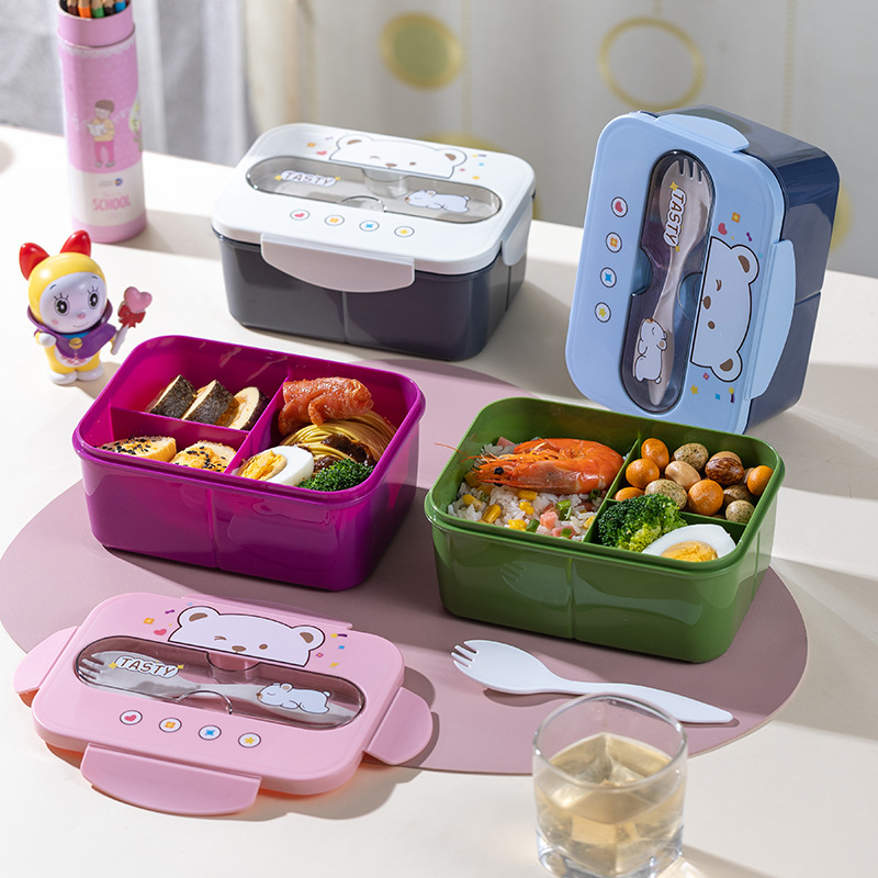 S42-6026B best-selling lunch box, student lunch box, plastic bento, lunch box manufacturer wholesale details Picture