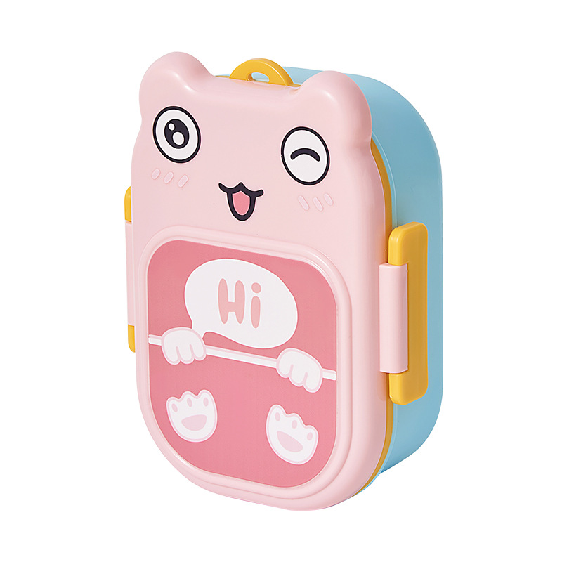M04-6522 Frog Children's 304 Stainless Steel Lunch Box, Primary School student compartments Bento Box, Kindergarten Application Scenario