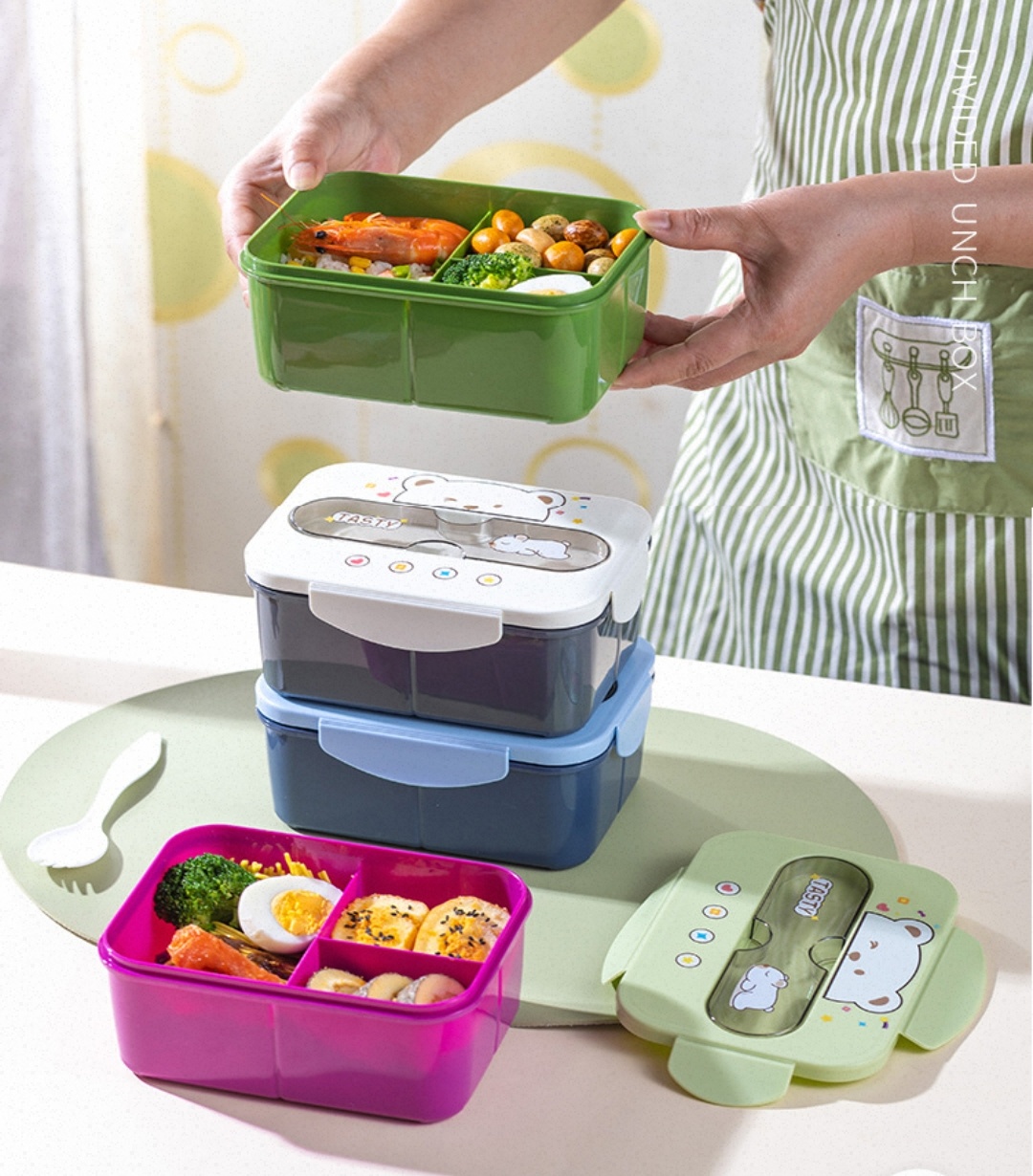 S42-6026B best-selling lunch box, student lunch box, plastic bento, lunch box manufacturer wholesale detail image 5