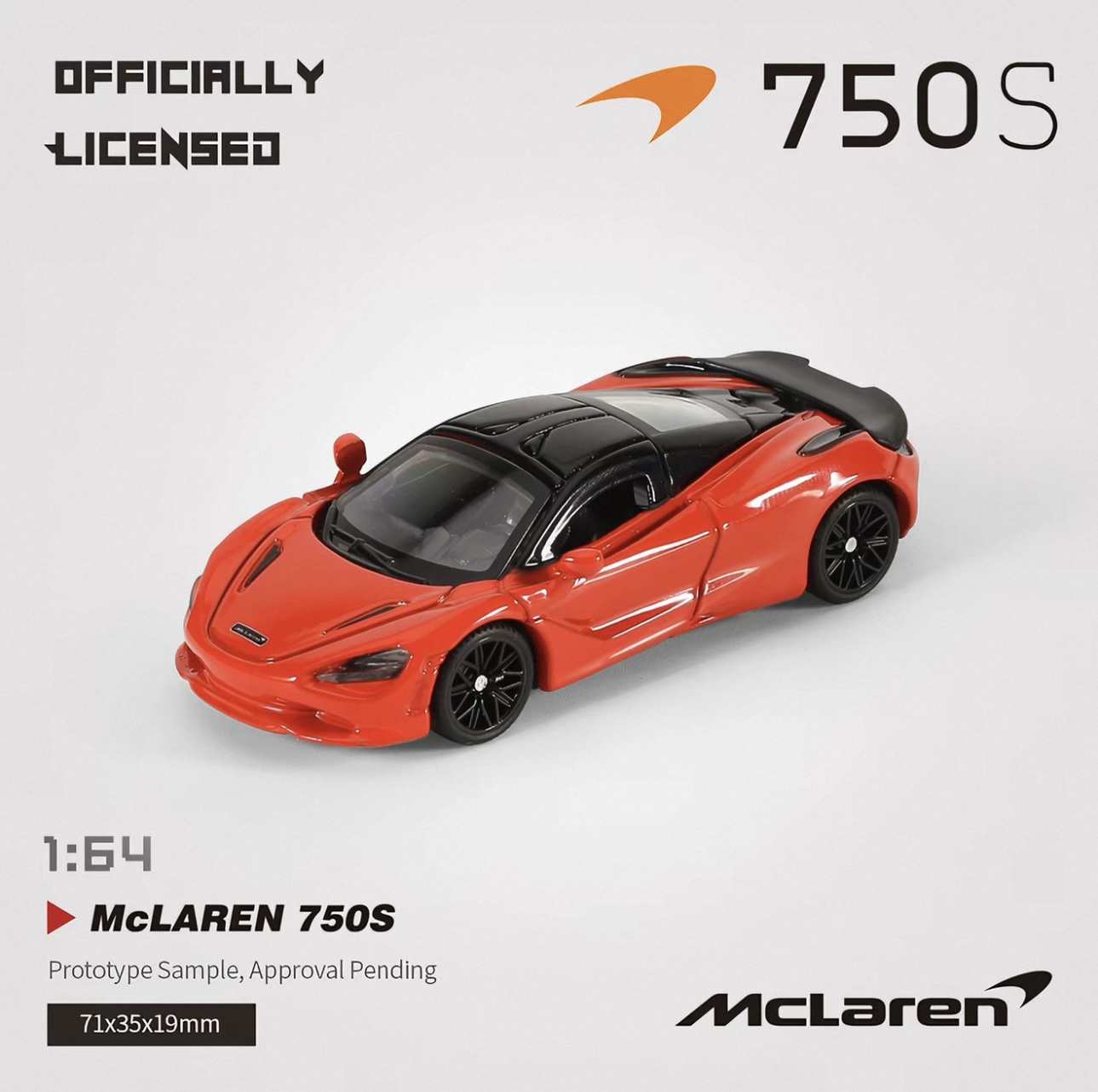 Officially authorized simulation alloy car model - McLaren 750S [1:64 red] Item Picture