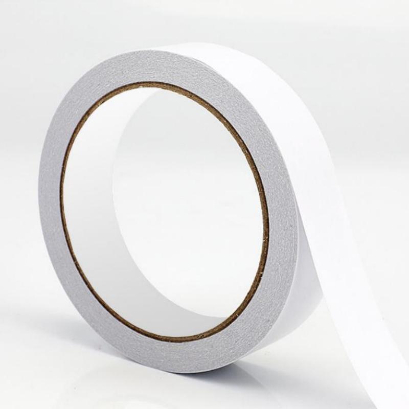 Customized double-sided cotton paper tape, white high-viscosity office, stationery, industrial thin, strong double-sided cotton paper adhesive Specification image