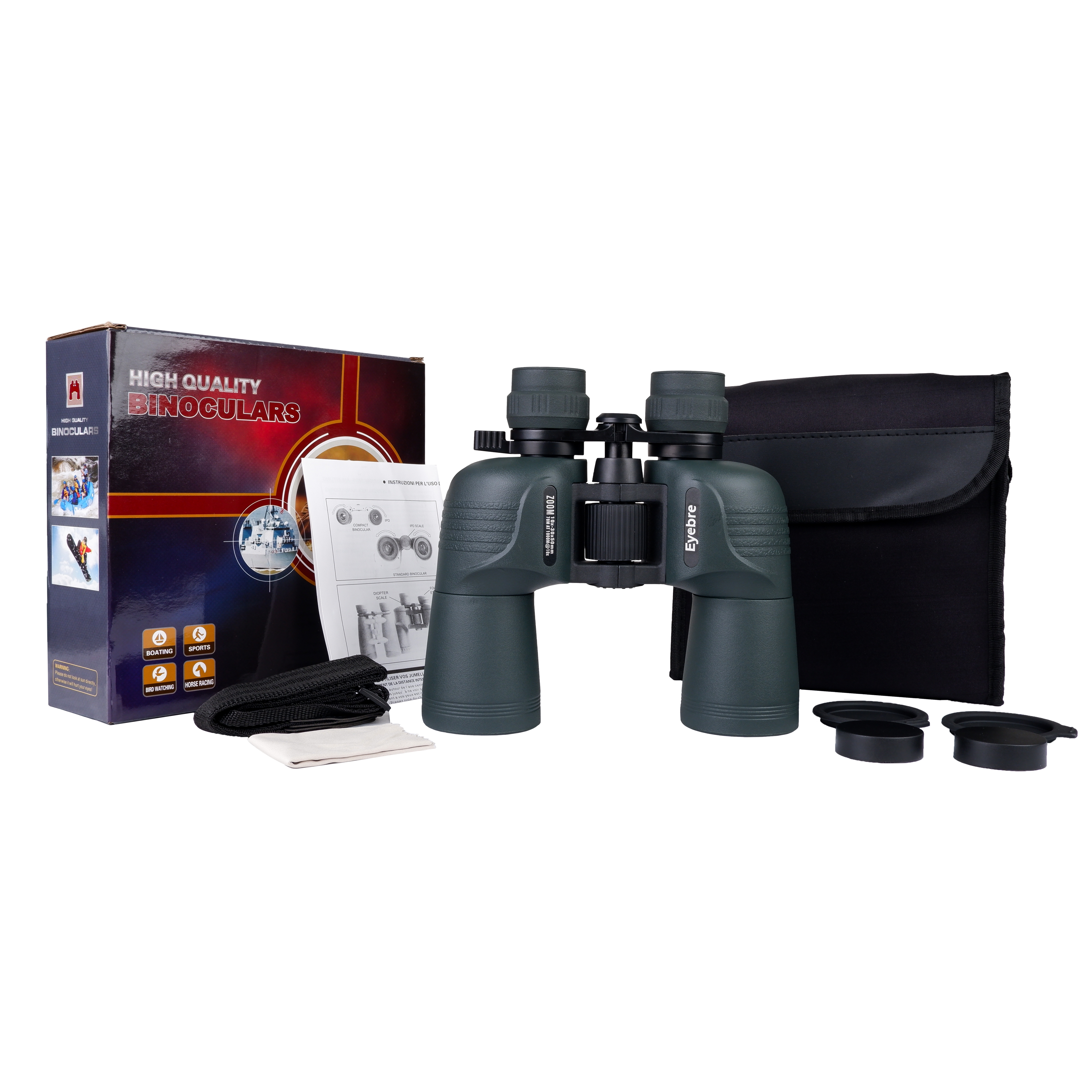 15-type 10-30X50 continuous Zoom binoculars, large-aperture high-definition binoculars for outdoor mountain climbing, watching sports events and performances Item Picture
