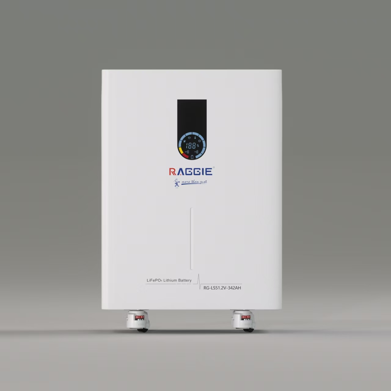 RAGGIE vertical lithium iron phosphate energy storage battery LS51.2V 10kwh with wheels, mobile intelligent BMS, can be connected in parallel with household and commercial energy storage lithium batteries