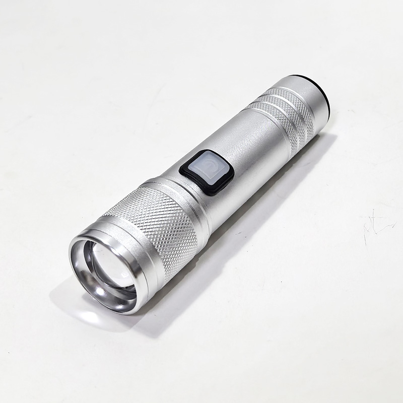 HX-088 aluminum flashlight, USB charging, telescopic focusing, aluminum alloy flashlight, stretchable focusing, strong light flashlight, hold it hand in hand for home and outdoor use