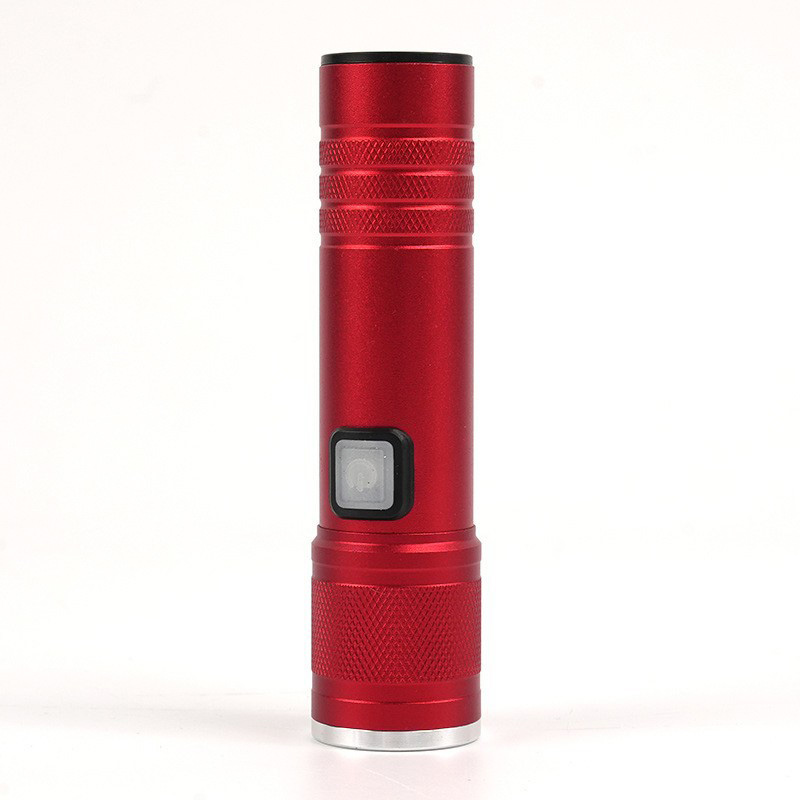 HX-088 aluminum flashlight, USB charging, telescopic focusing, aluminum alloy flashlight, stretchable focusing, strong light flashlight, hold it hand in hand for home and outdoor use details Picture