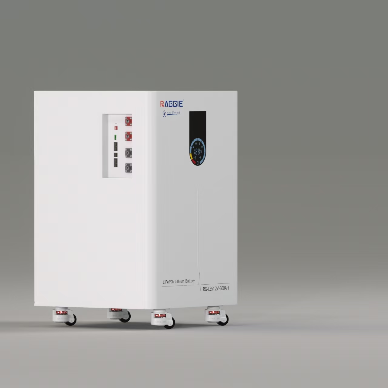 RAGGIE vertical lithium iron phosphate energy storage battery LS51.2V 30kwh with wheels, mobile intelligent BMS, can be connected in parallel with household and commercial energy storage lithium batteries Specification image