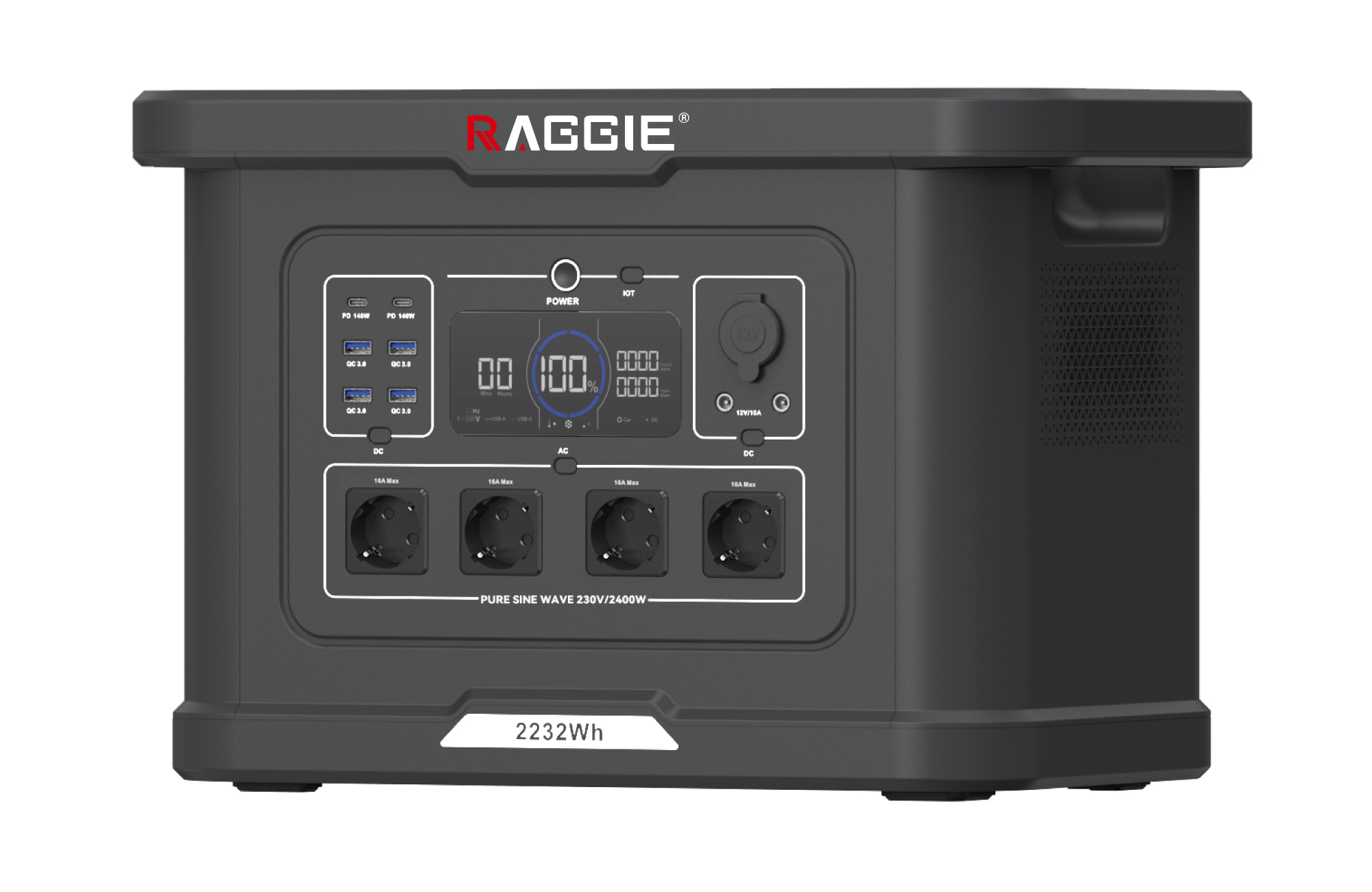 RAGGIE RG-S015 Portable energy Storage Power Supply 1488Wh pure sinusoidal wave lithium iron Phosphate Portable outdoor camping household emergency power supply