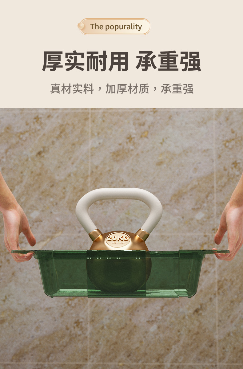 N22-N7792 vegetable washing and draining rack, transparent fruit and vegetable storage basket, kitchen sink water filter and storage rack, plastic basin detail image 5