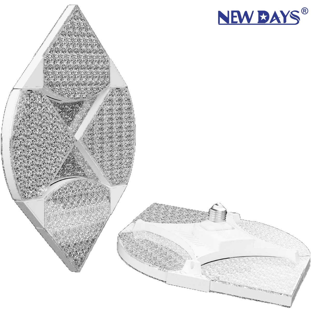 NEWDAYS brand's new cross-border LED multi-faceted light, versatile crystal cover Rubik's cube ceiling light, eye-protecting, energy-saving and high-brightness three-color panel light