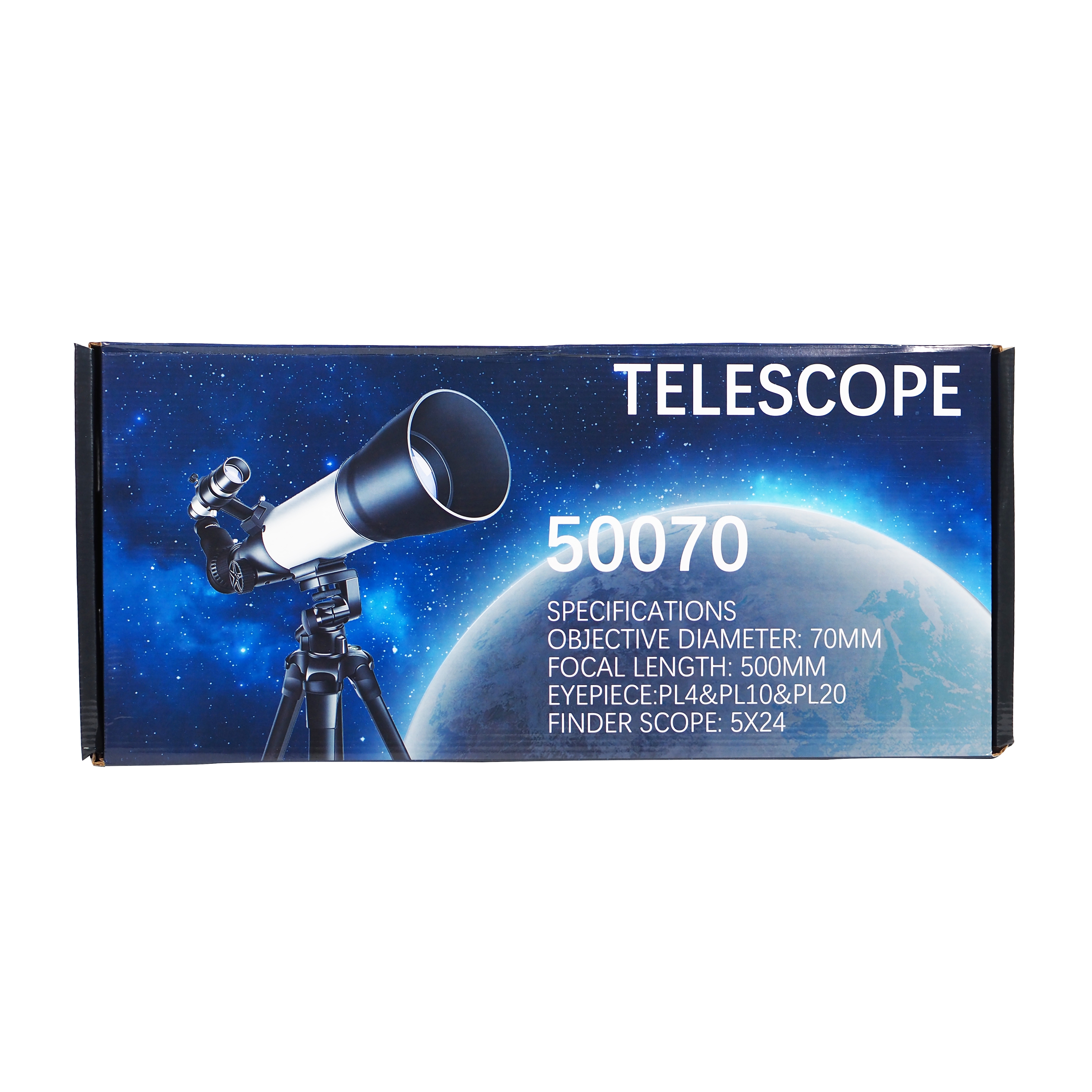 50070PL telescopio astronómico 500 distancia focal 70 objetivo con PL ocular de gran angular para estudiantes de ciencia popular telescopio de observación lunar Item Picture