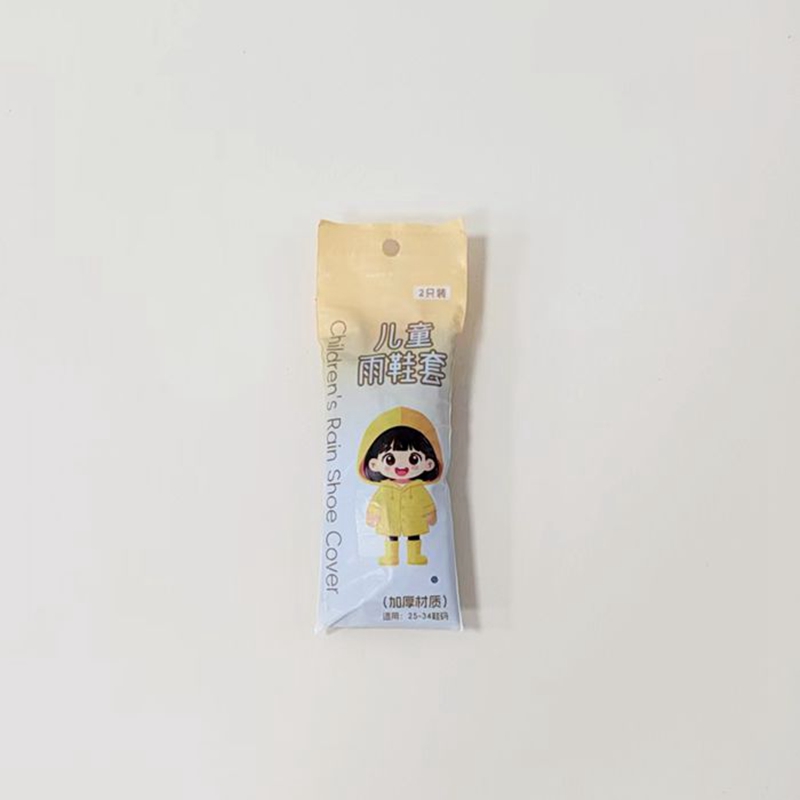 Li Wang Wholesale new individual small package disposable shoe covers, waterproof outdoor school portable plastic mid-tube children's rain boots covers