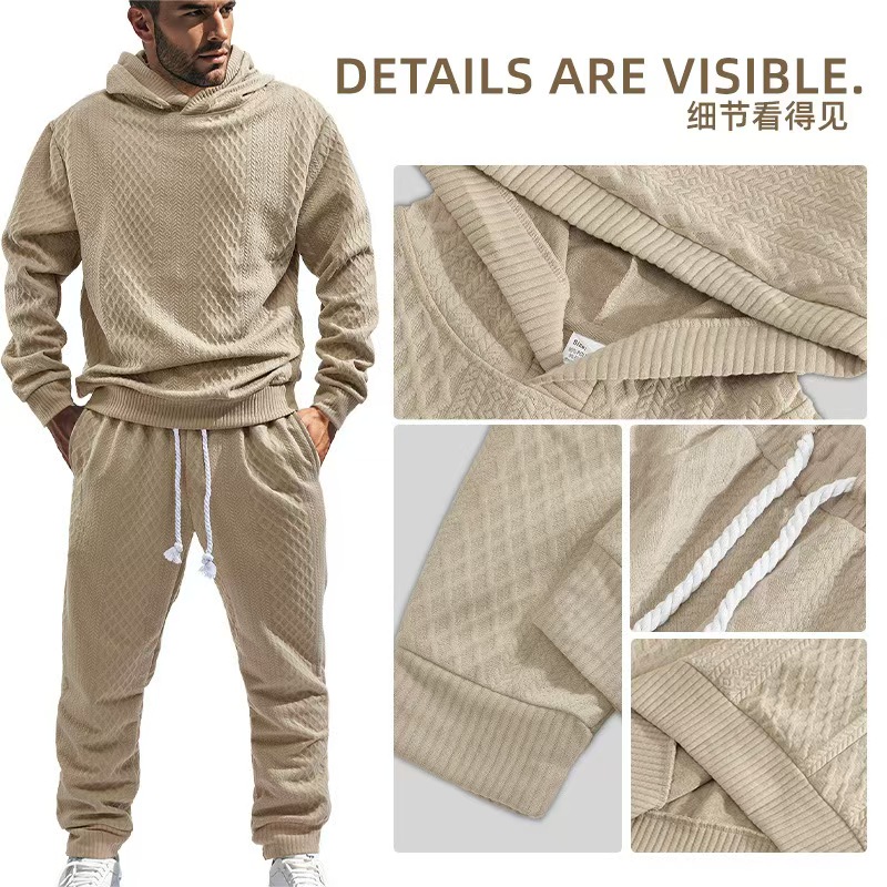 2026 Cross-border Independent Station Men's color-blocking pants, casual outdoor sports loose jogging quick-drying breathable American long sports shoes, men's high school men's spring and autumn coats, men's wear