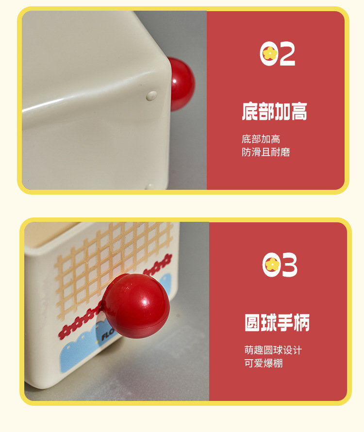 S137-1136 makeup pen holder desktop, high appearance level, stationery, student dormitory organization, storage rack, compartments, cartoon small detail image 11