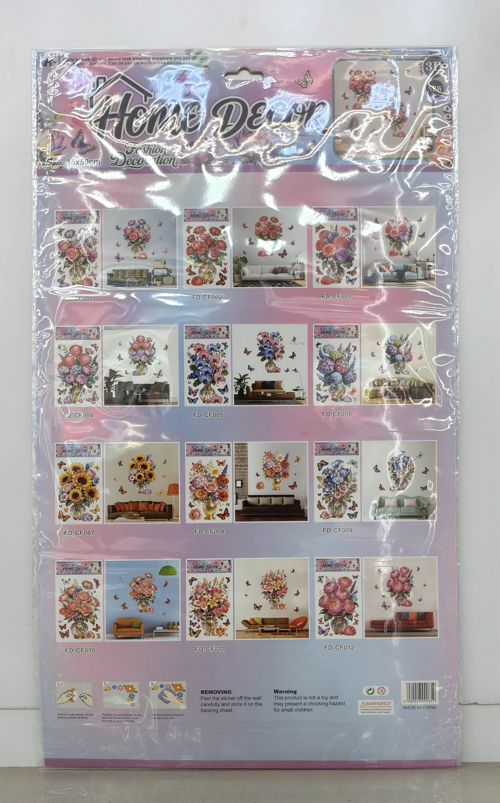 FD-CF vase layer decoration stickers Item Picture