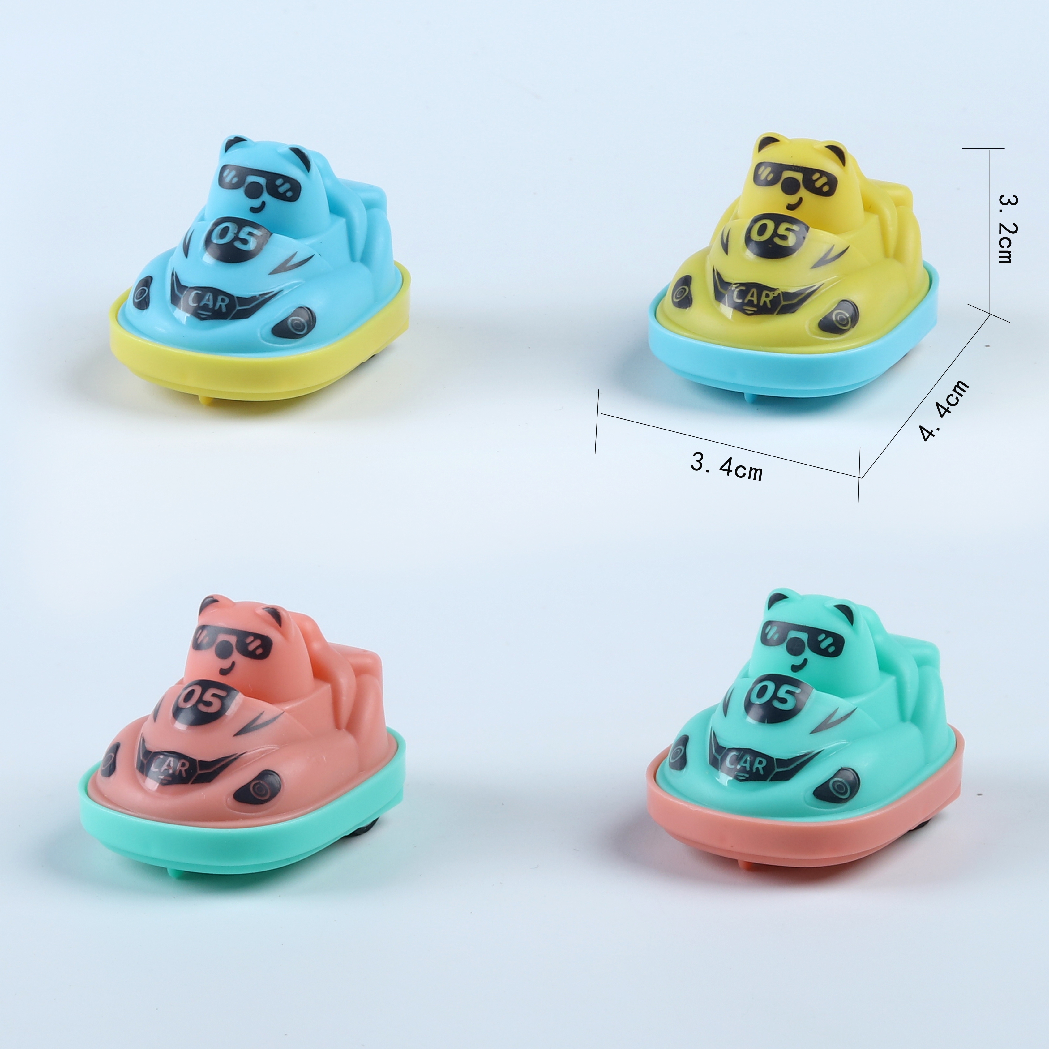 Bear huong li coche de choque juguete twist egg giveaway lindo macaron color bear huong li wholesale coche de color mixto pic 6