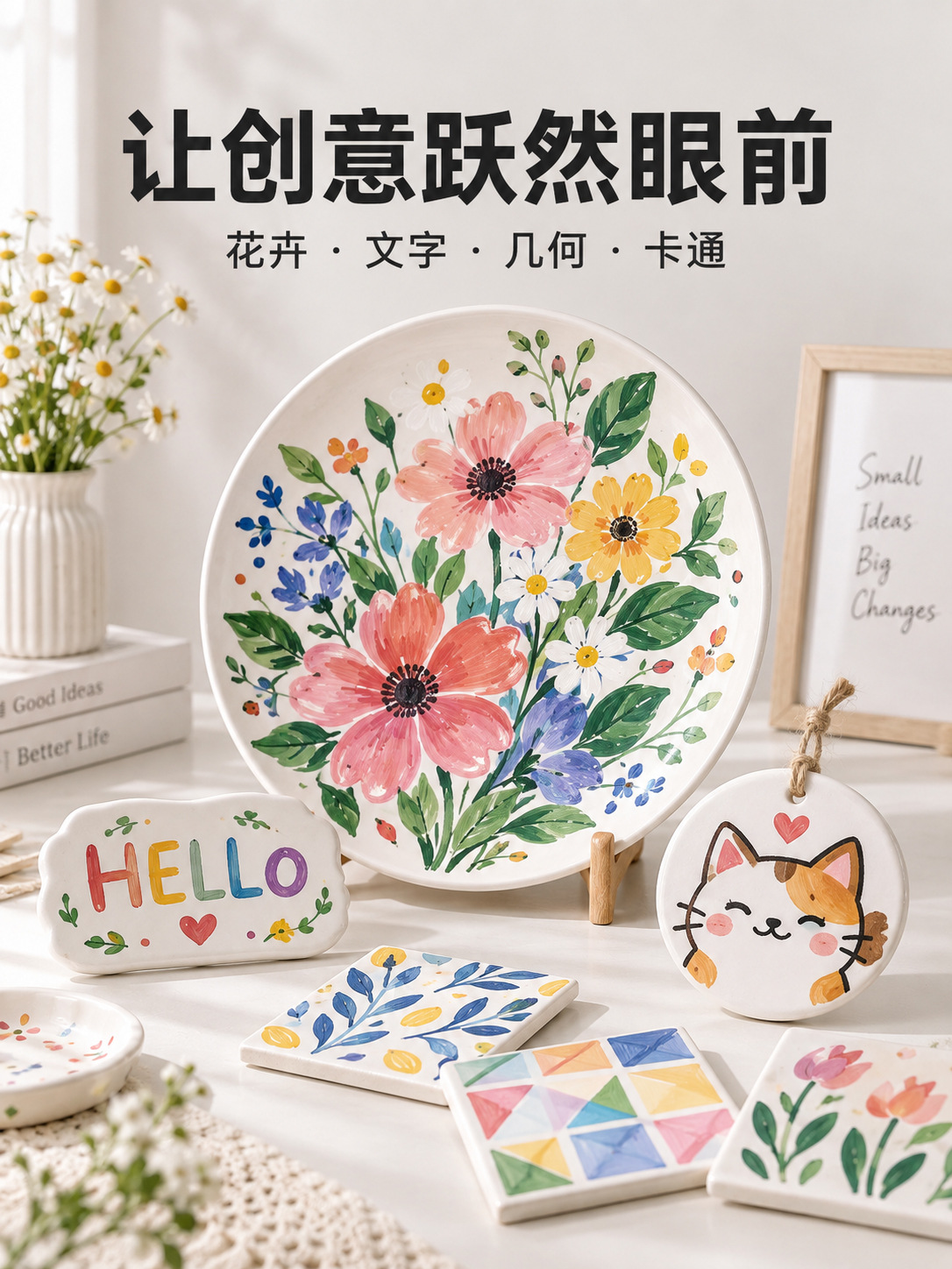 Guangna 6660 Ceramic painting Marker Pen with smooth ink flow, cup and porcelain DIY creation decorative doodle pen set pic 4