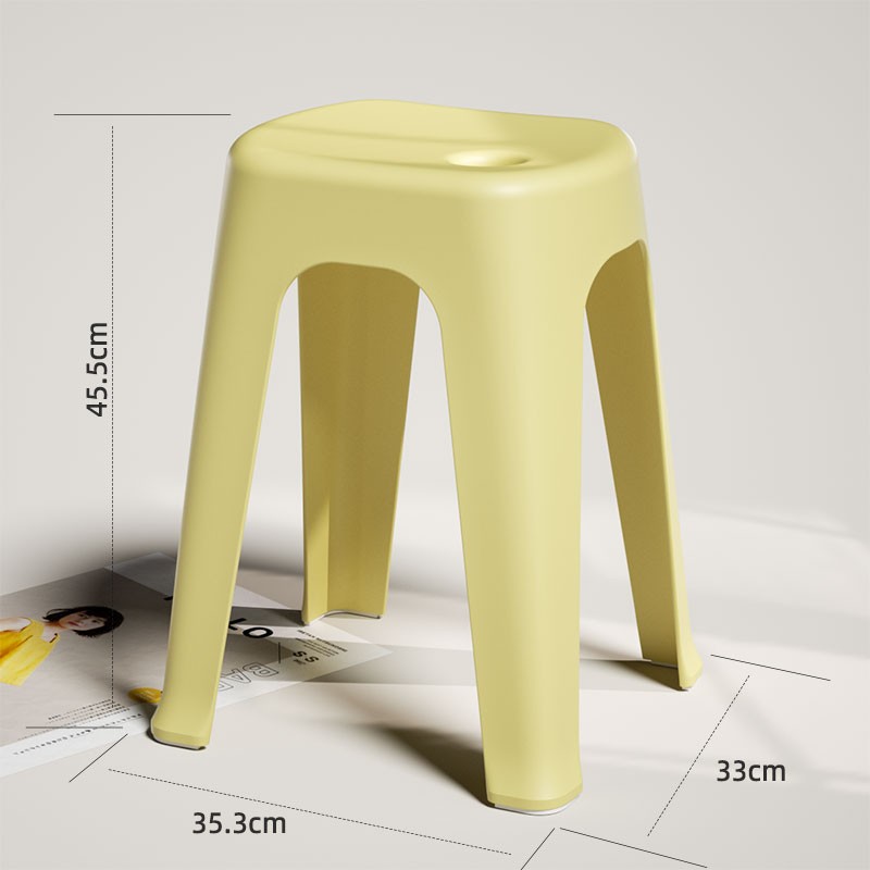 H231-ST0265 high stool, plastic stool, household thickened shoe-changing stool, dining table chair, high load-bearing small furniture