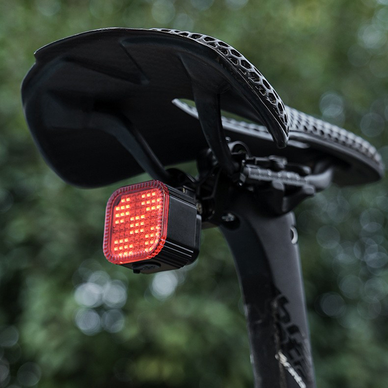 CYGM-2217 square taillight, bicycle taillight, night riding light, road and mountain bike rear taillight, expression warning light, bicycle brake riding light equipment details Picture