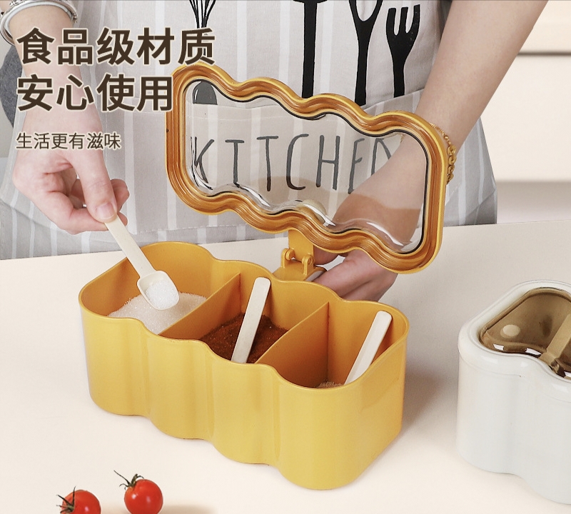 X111-9125 Mengdou Cookie Seasoning Box 9125 Combination Set Home Kitchen Seasoning Box detail image 4