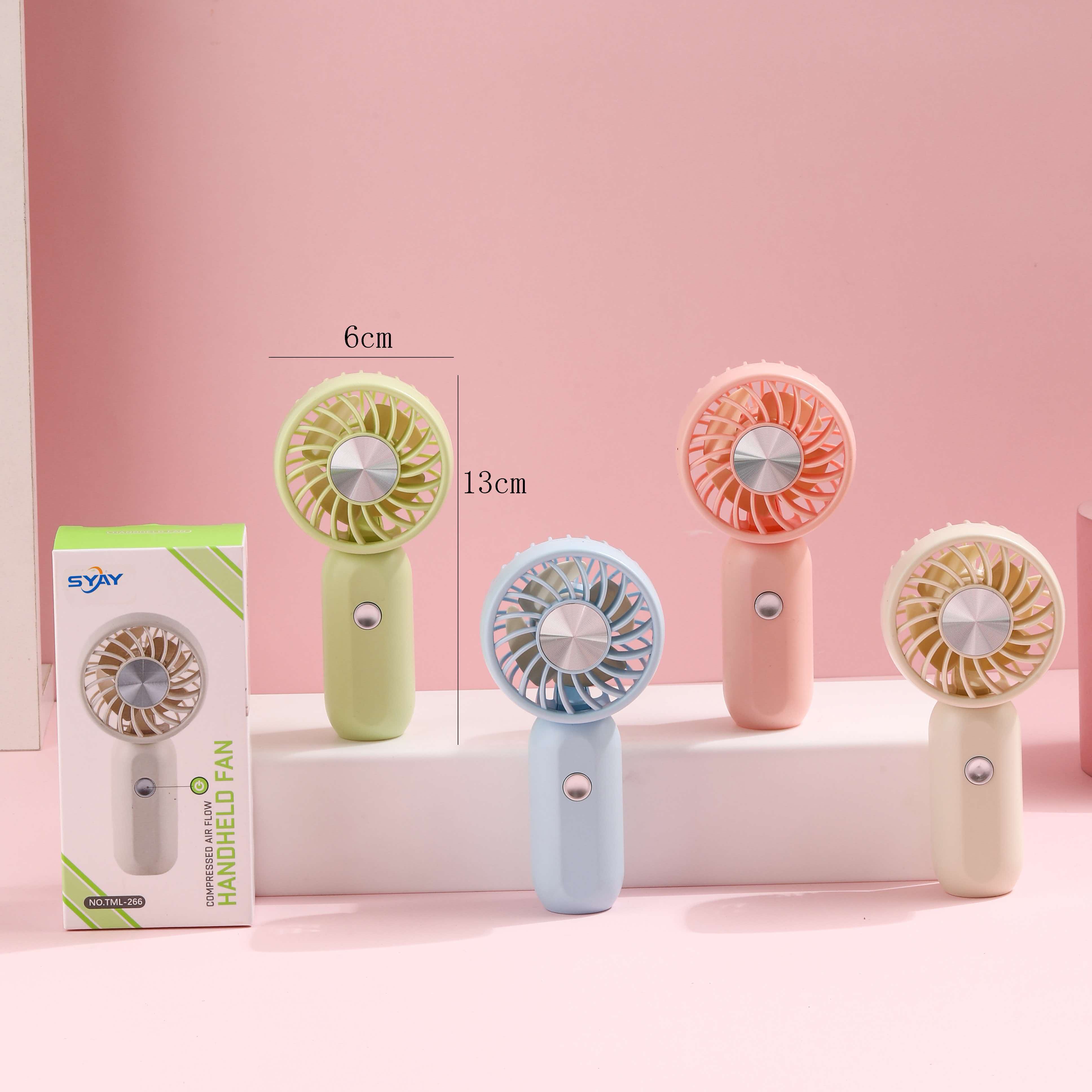 Colorful portable handheld fan