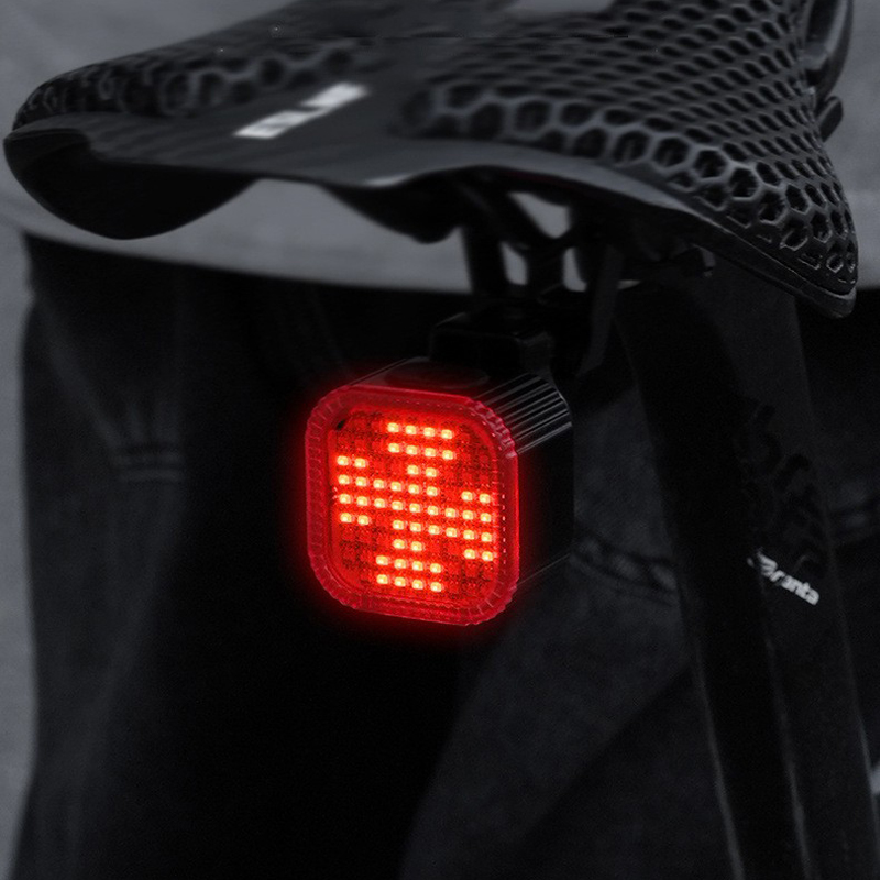 CYGM-2217 square taillight, bicycle taillight, night riding light, road and mountain bike rear taillight, expression warning light, bicycle brake riding light equipment