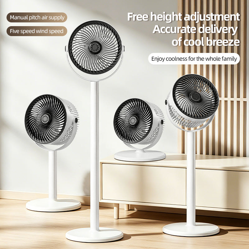 New charging floor-standing circulating fan, which can be directly plugged in and charged, is a camping outdoor fan