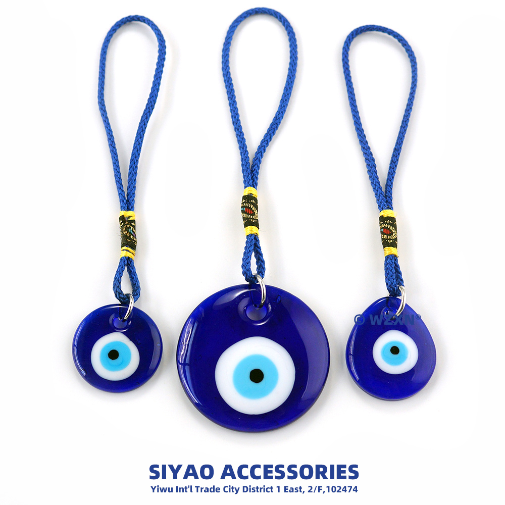 土耳其玻璃蓝眼睛饰品挂饰恶魔之眼玻璃吊坠配件ZNRATurkish Evil Eye详情7